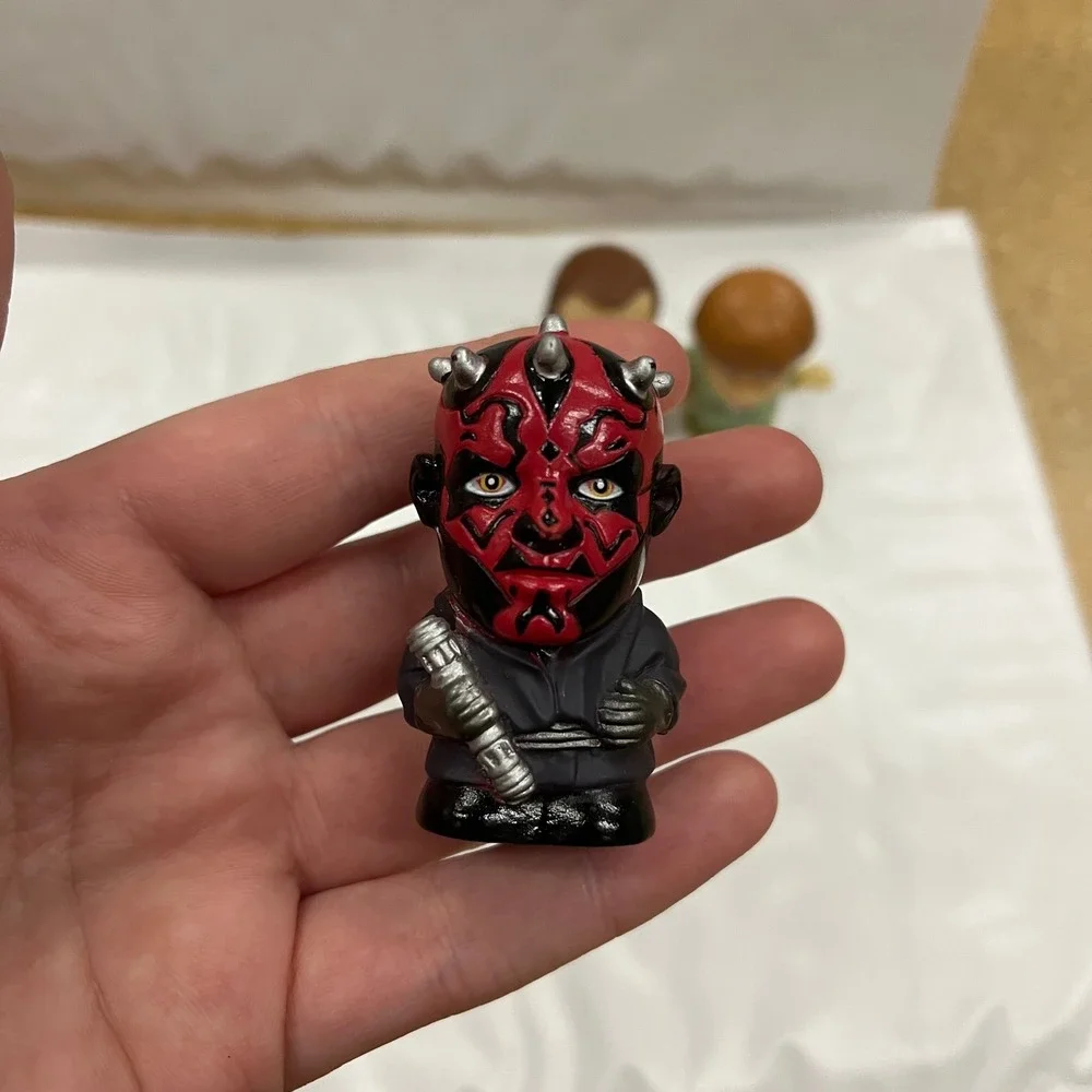 Star Wars Episode I Phantom Menace Mini Figure Lot Yoda Darth Maul Qui-Gon Jinn